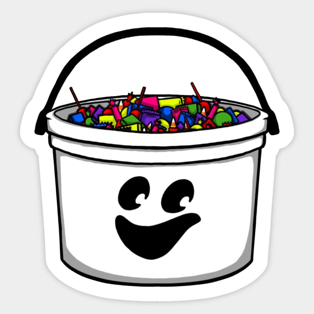 McBoo Trick or Treat Pail Sticker by BrianPower